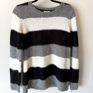 Thick Old Navy sweater, Large, striped.